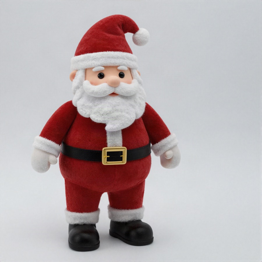 Classic Santa Claus Plush Figure