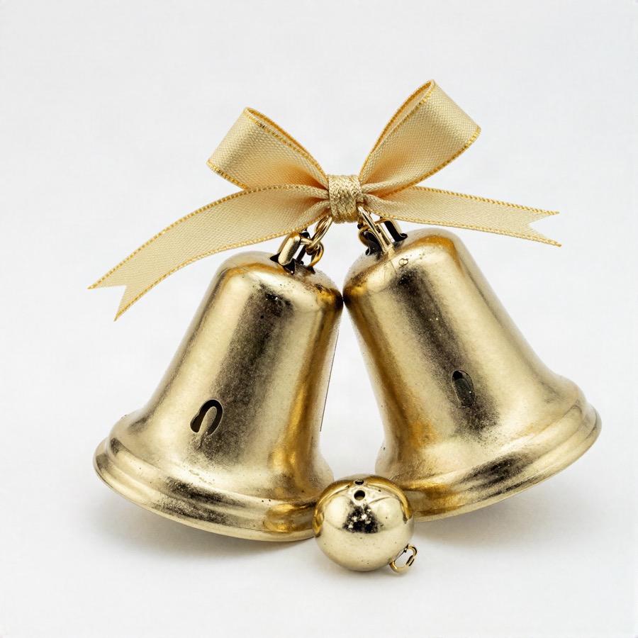 Gold Jingle Bell Garland